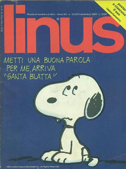 Linus anno XX n7 (232) luglio 1984 - copertina
