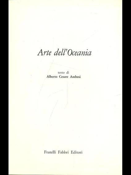 Arte dell'Oceania - Alberto C. Ambesi - copertina