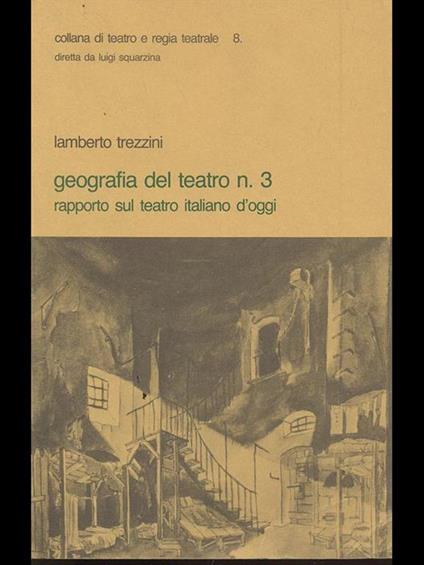 Geografia del teatro n. 3 - rapporto sul teatro d'oggi - copertina