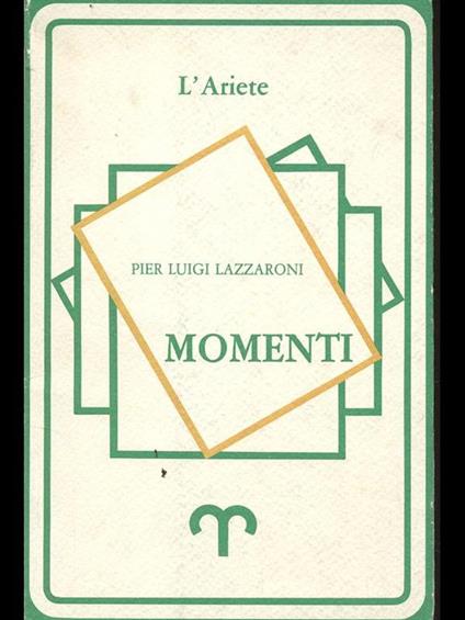 Momenti - Pier Luigi Lazzaroni - copertina