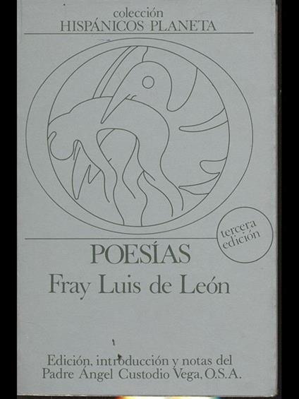 Poesias - Fray Luis de Leon - copertina
