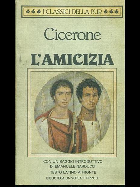 L' amicizia - Marco Tullio Cicerone - copertina