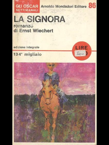 La signora - Ernst Wiechert - copertina