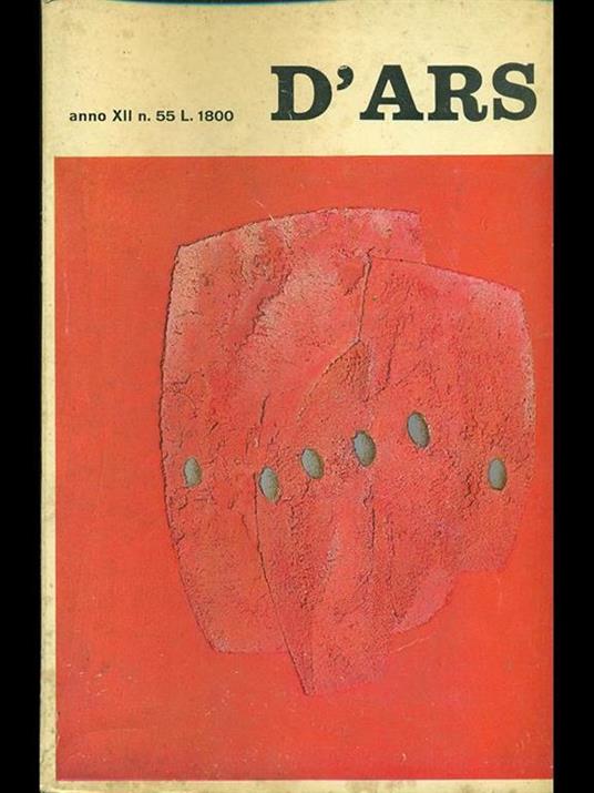 D'Ars n. 55/giugno 1971 - copertina