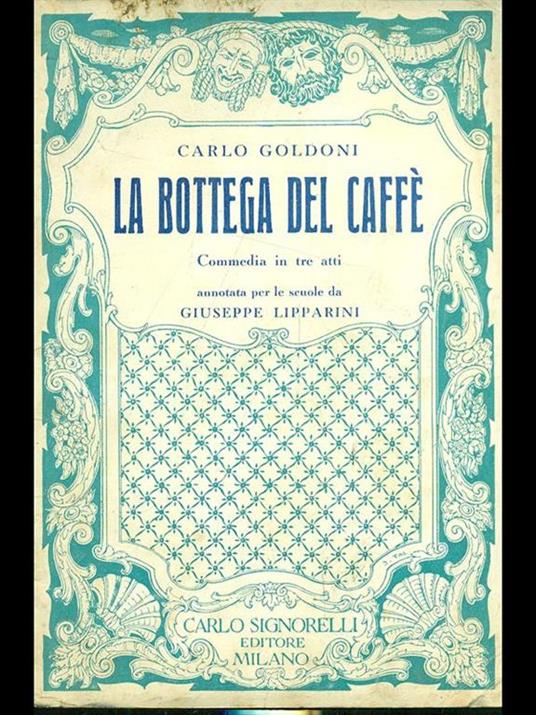 La bottega del caffé - Carlo Goldoni - copertina