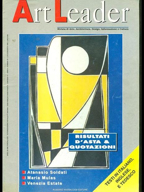 Art Leader n. 19/luglio agosto 1994 - copertina