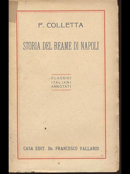 Storia del Reame di Napoli. Parte 2 - Pietro Colletta - copertina