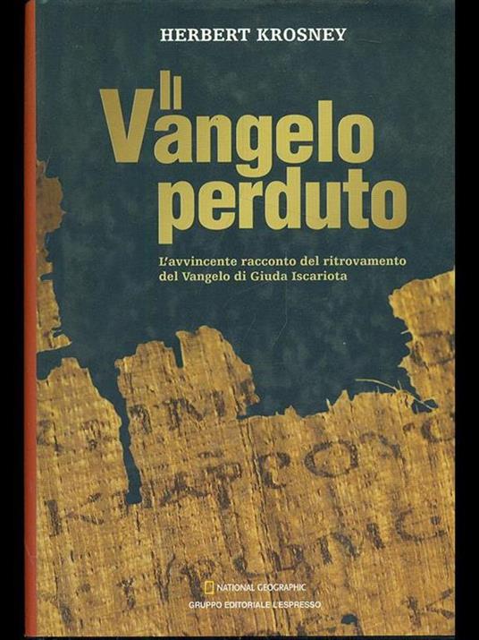 Il Vangelo perduto - copertina