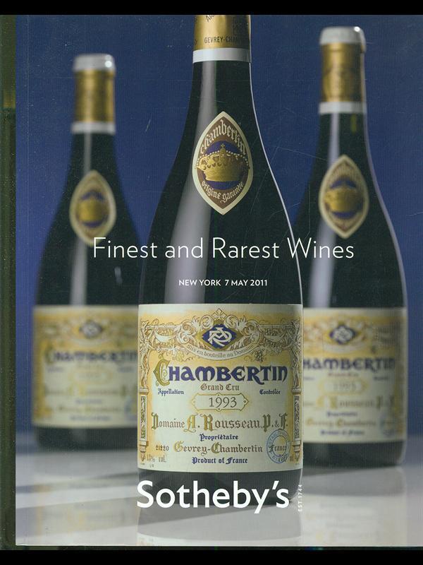 Finest and Rarest wines. NewYork 7 may 2011