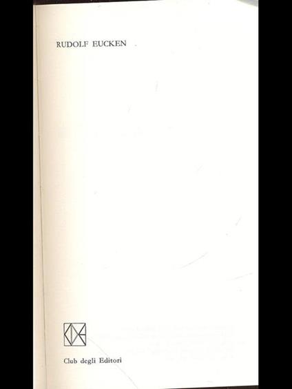 Rudolf Eucken Premio Nobel 1908 - copertina