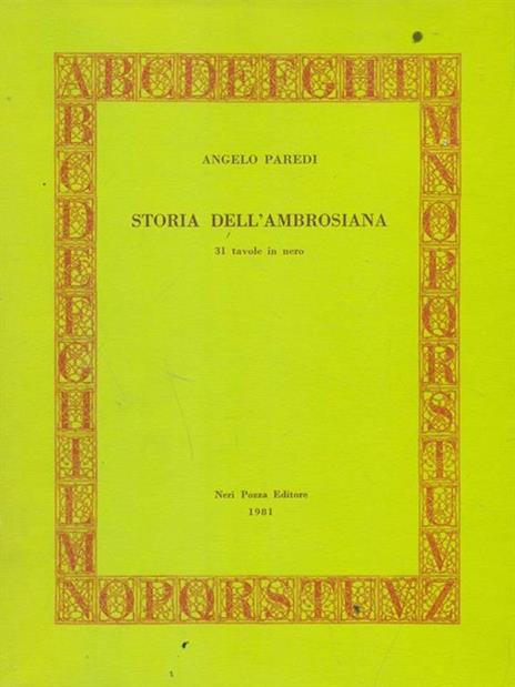 Storia dell'Ambrosiana - Angelo Paredi - 3