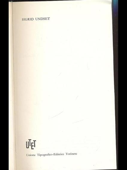 Sigrid Undset. Premio Nobel 1928 - copertina