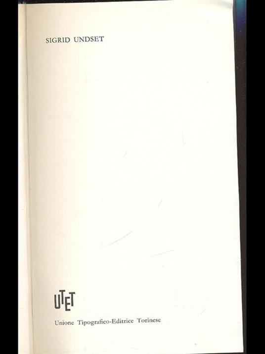 Sigrid Undset. Premio Nobel 1928 - copertina