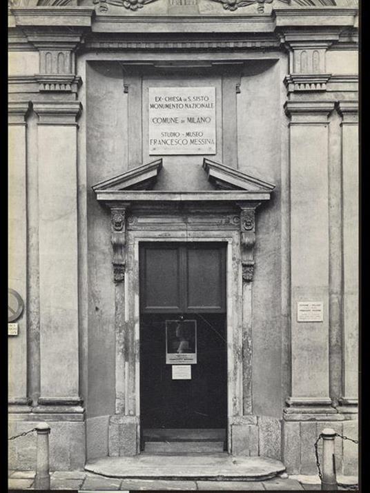 San Sisto a Milano: studio-museo FrancescoMessina - copertina