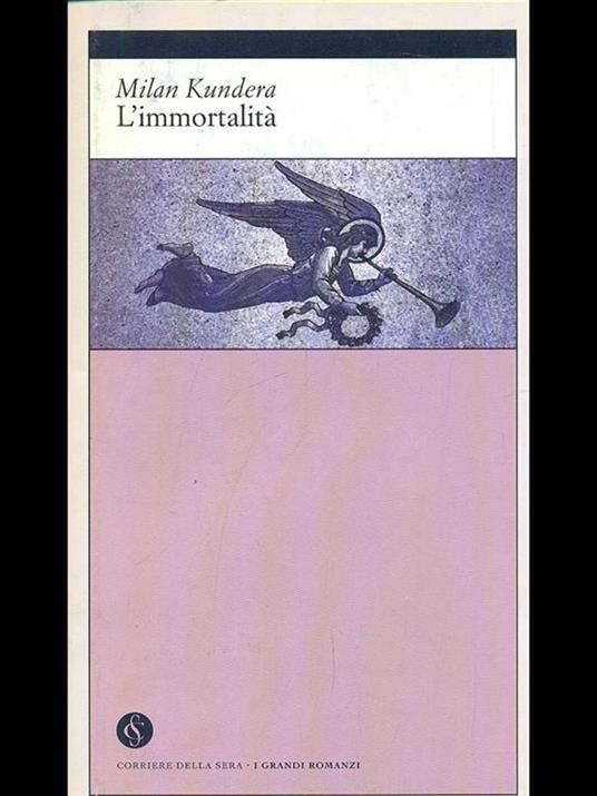 L' immortalità - Milan Kundera - copertina