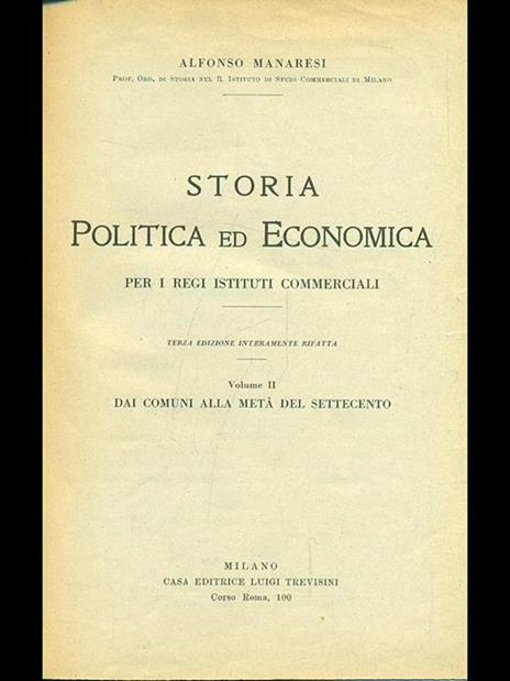 Storia politica ed economica. Vol. 2 - Alfonso Manaresi - 9