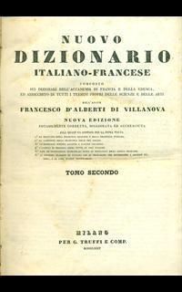 Nuovo dizionario italiano-francese - Tomo secondo - 2