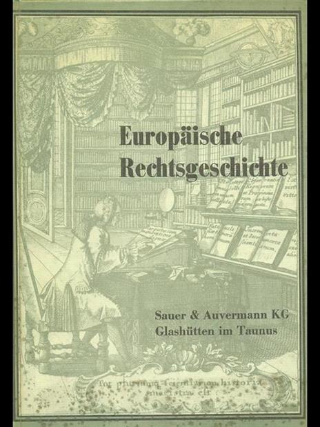 Europaische rechtsgeschichte - copertina