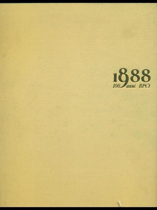 1888-1988 100 anni BPCI - copertina