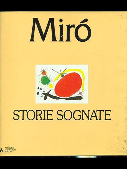 Storie sognate - Joan Miró - copertina