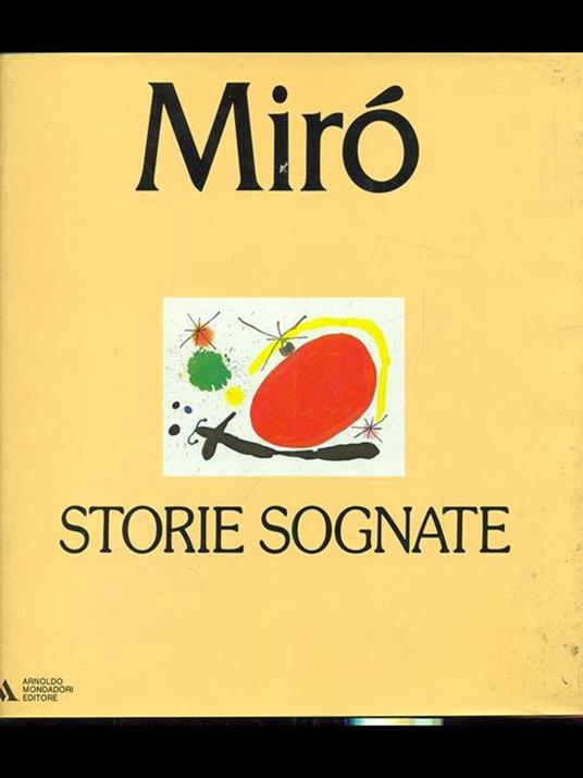 Storie sognate - Joan Miró - copertina