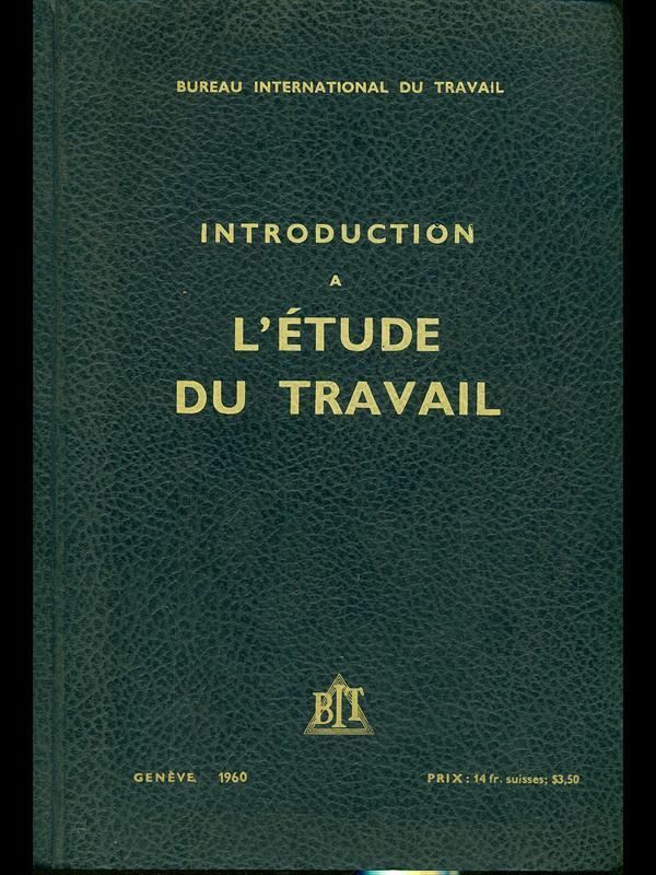 Introduction a l'étude du travail