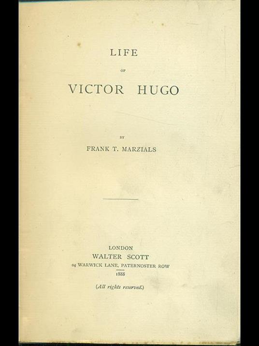 Life of Victor Hugo - copertina