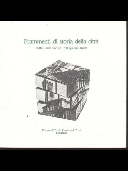 Frammenti di storia della città - copertina
