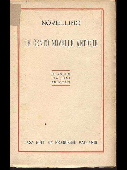 Le cento novelle antiche - copertina