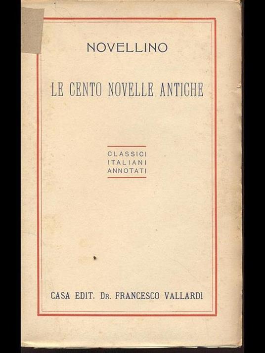 Le cento novelle antiche - copertina