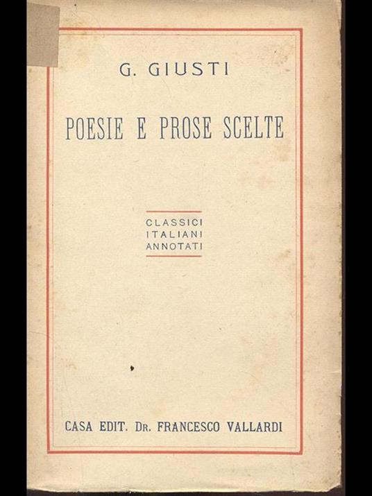 Poesie e prose scelte - 4