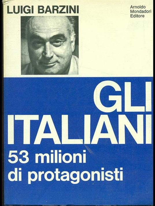 Gli italiani - Luigi Barzini - copertina