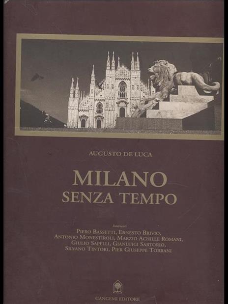 Milano senza tempo - Augusto De Luca - copertina