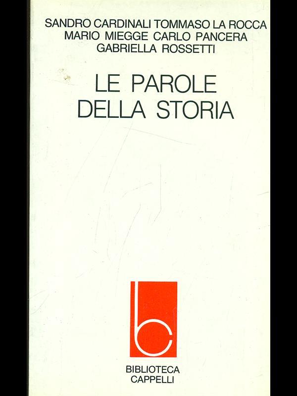 Le parole della storia