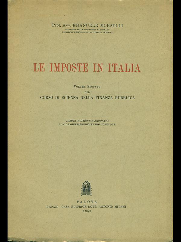Le imposte in Italia