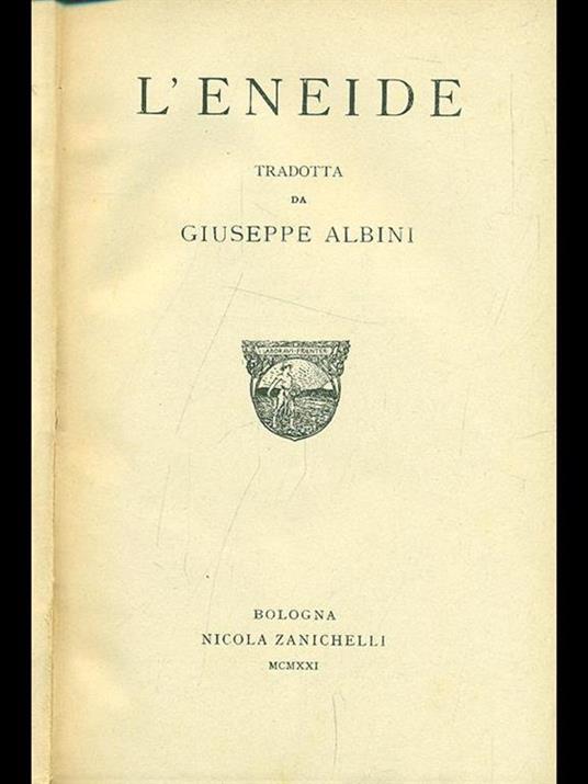 L' eneide - Publio Virgilio Marone - copertina