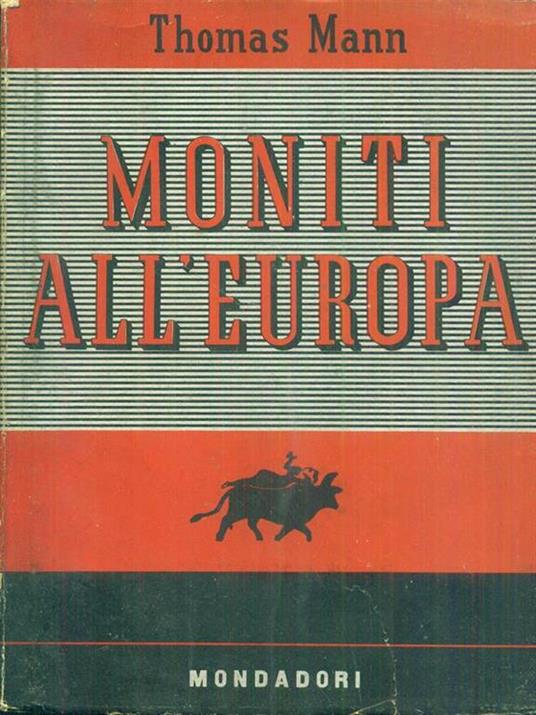 Moniti all'Europa - Thomas Mann - copertina