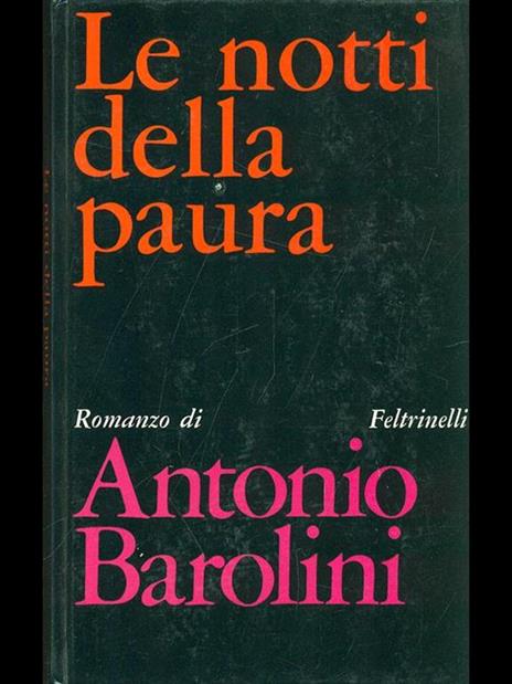 Le notti della paura - Antonio Barolini - copertina