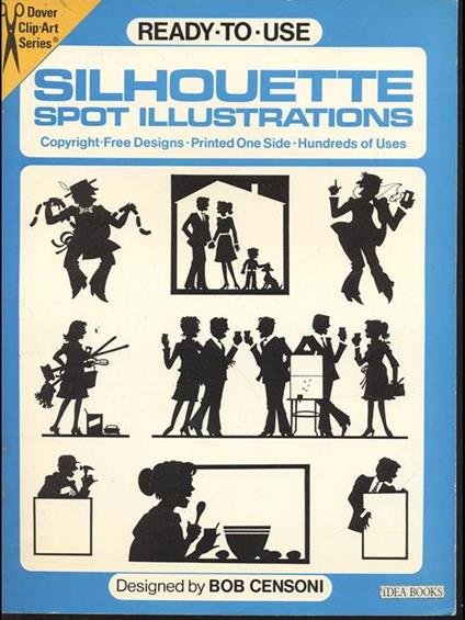 Ready to use Silhouette spot illustrations - Bob Censoni - copertina