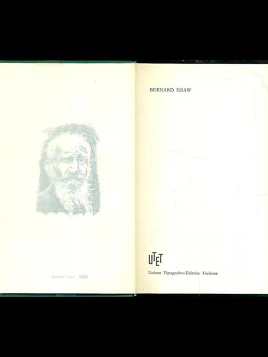 Premio Nobel 1925 - Bernard Shaw - Bernard Shaw - copertina