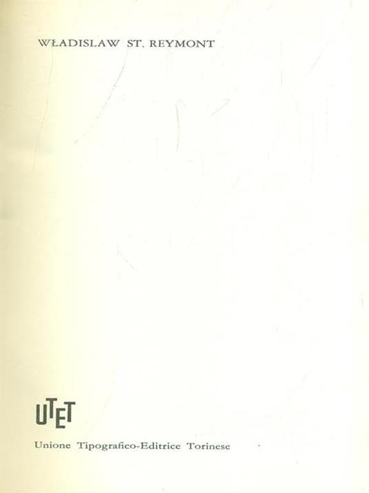 Premio Nobel 1924. Wladislaw St.Reymont - copertina