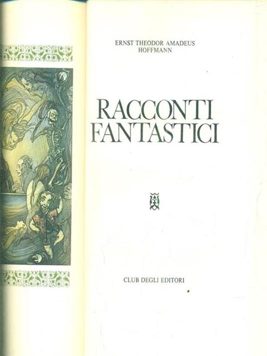 Racconti fantastici - Ernst T. Hoffmann - copertina