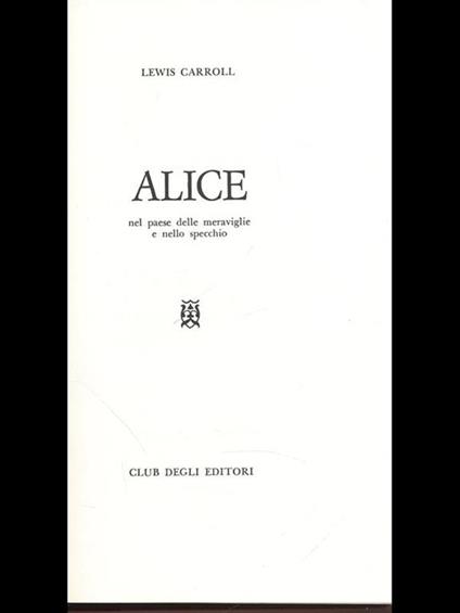 Alice - Lewis Carroll - copertina