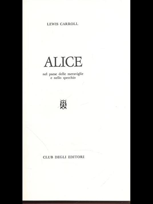 Alice - Lewis Carroll - copertina