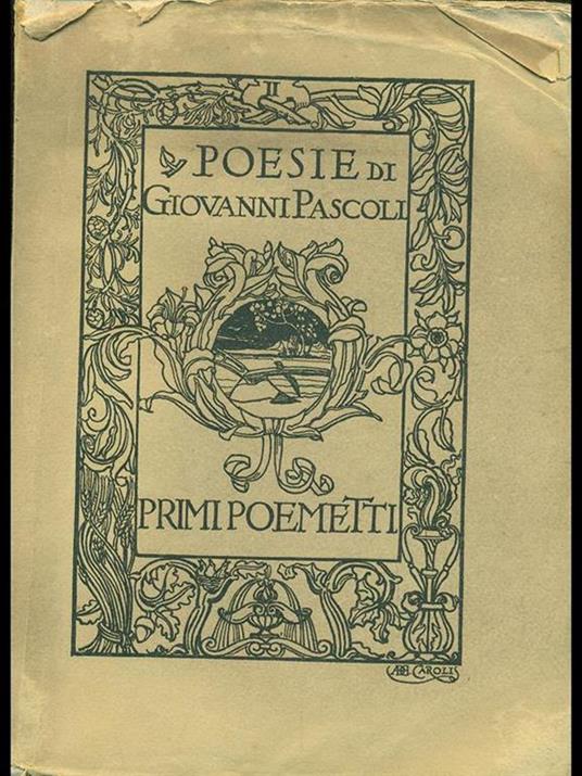 Primi poemetti - Giovanni Pascoli - copertina