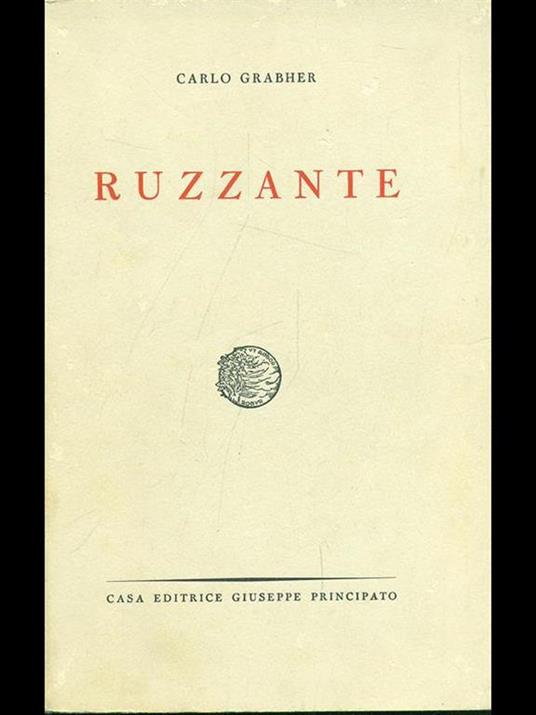 Ruzzante - Carlo Grabher - copertina