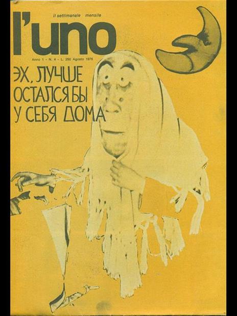 L' uno. agosto 1976 - copertina
