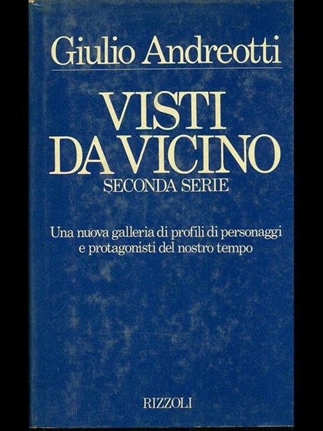 Visti da vicino seconda serie - Giulio Andreotti - copertina
