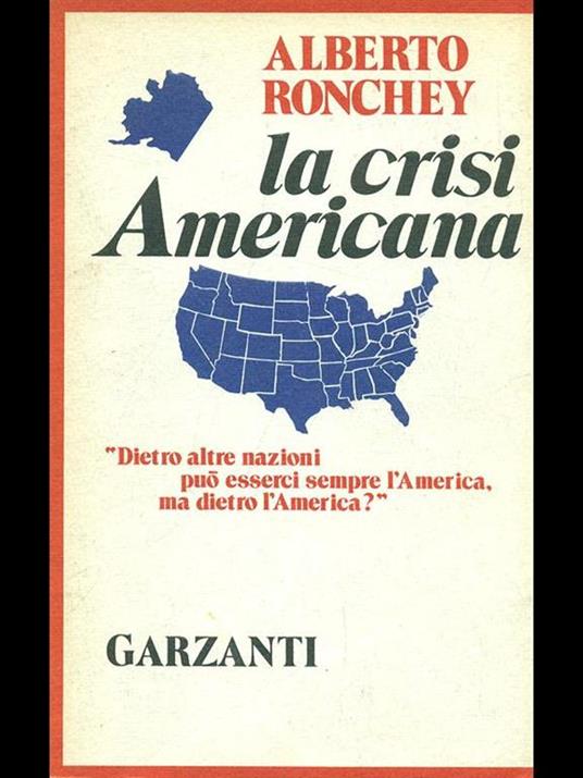 La crisi americana - Alberto Ronchey - copertina