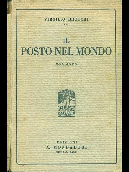 Il posto nel mondo - Virgilio Brocchi - copertina